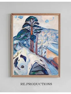 Постер Winter in Kragerø - Edvard Munch