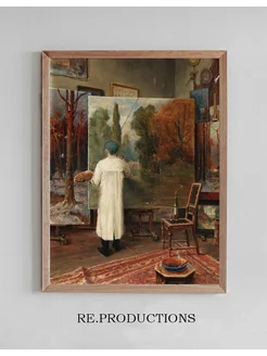 Постер in seinem Atelier - Julius Sergius Klever