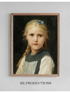 Постер Portrait Of A Girl - Albert Anker