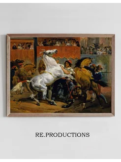 Постер The Start of the Race of the - Horace Vernet