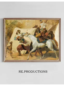 Постер Study for the attack of Abd el - Horace Vernet