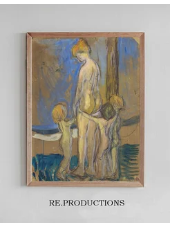 Постер Woman with Children - Edvard Munch