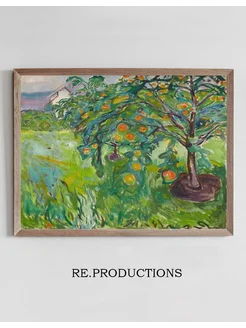 Постер Apple Tree By The Studio - Edvard Munch