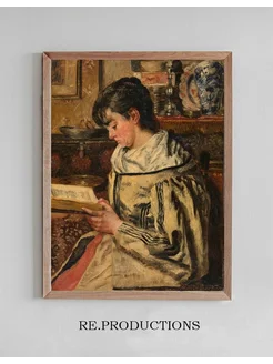 Постер Woman Reading - Henri de Braekeleer