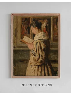 Постер Woman Reading - Henri de Braekeleer