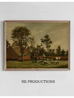 Постер Farmhouse - Henri de Braekeleer