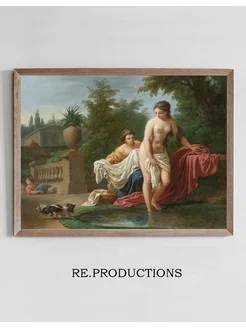 Постер David and Bathsheba - Louis-Jean-François Lagrenée