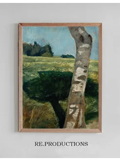 Постер Birch trunk - Paula Modersohn-Becker