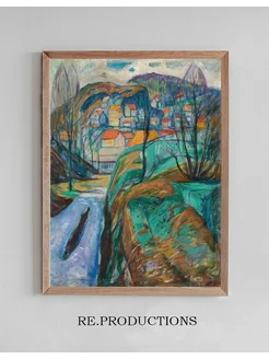 Постер Kragerø Om Våren (Kragerø In Spring) - Edvard Munch