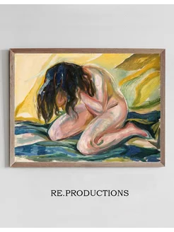 Постер Weeping Nude - Edvard Munch