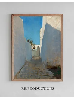 Постер A Moroccan StreetScene - John Singer Sargent