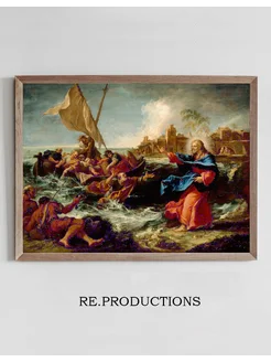 Постер The Miraculous Draught Of Fishes - Sebastiano Ricci