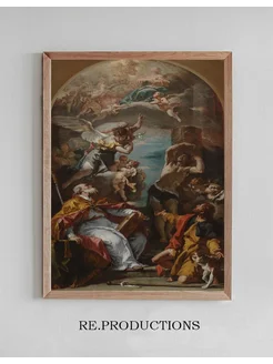 Постер Glory of the Virgin with the - Sebastiano Ricci