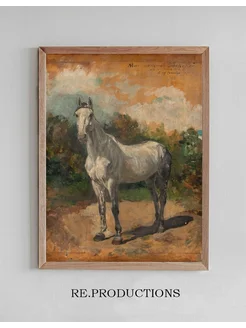 Постер Bachelier, cheval de l’artiste - Ernest Meissonier