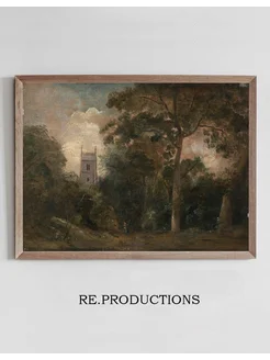 Постер A Church in the Trees - John Constable