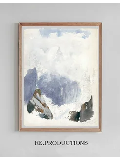 Постер Matterhorn from Zmutt - John Singer Sargent