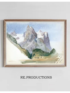 Постер Matterhorn from Zmutt - John Singer Sargent