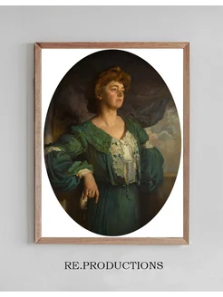 Постер Portrait of Mary, Lady Gerard in a - William Orpen