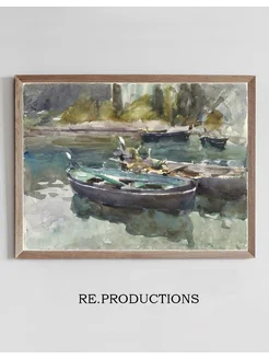 Постер Small Boats - John Singer Sargent