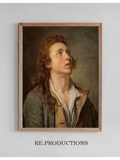 Постер Study Of A Young Man - Jean-Baptiste Greuze