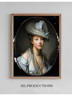 Постер The White Hat - Jean-Baptiste Greuze