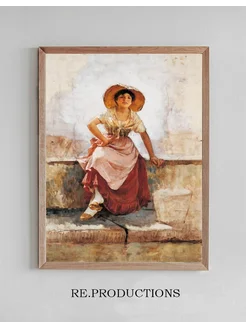 Постер Florentine Flower Girl - Frank Duveneck