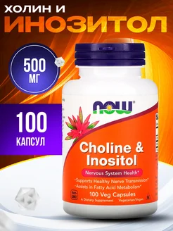 Холин Инозитол Choline and Inositol 250 250 мг 100 капсул