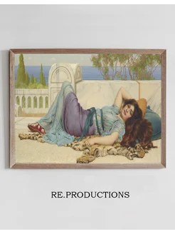 Постер Mischief and Repose - John William Godward