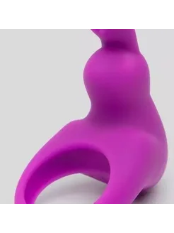 Фиолетовое эрекционное виброкольцо Happy Rabbit Cock Ring