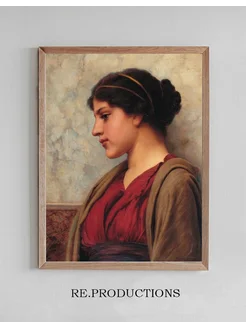 Постер A Classical Beauty, Far-away - John William Godward