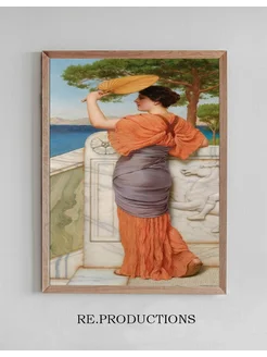 Постер On The Balcony - John William Godward