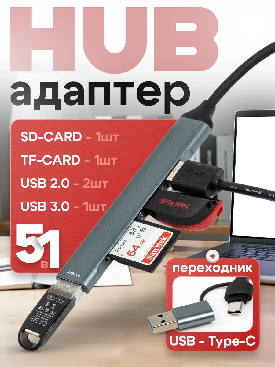 Переходник для macbook USB 3.0...