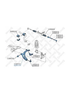 Рычаг п. Fiat Doblo 1.2-1.9D 01 перед прав