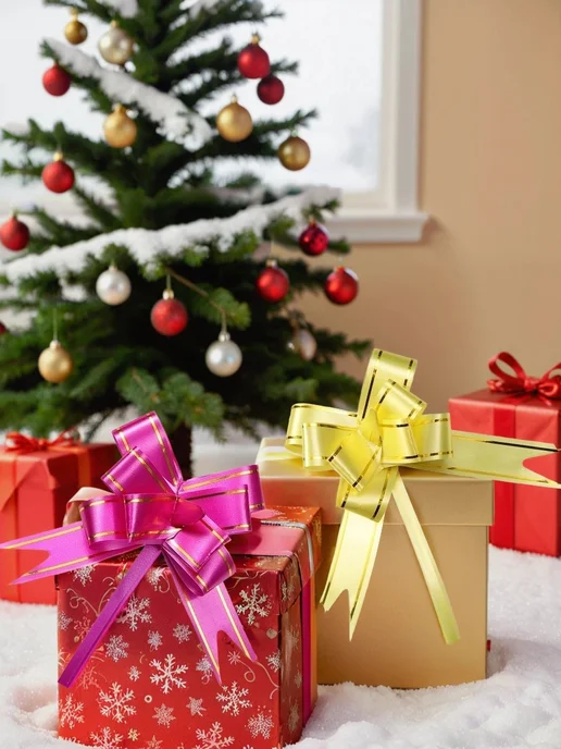Fantastic party Новогодняя подарочная упаковка Банты для упаковки подарков, фиолетовый, фото 4