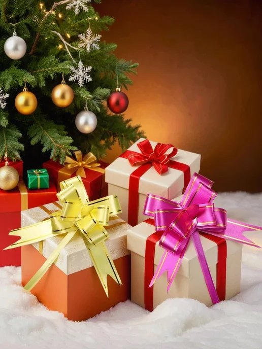 Fantastic party Новогодняя подарочная упаковка Банты для упаковки подарков, фиолетовый, фото 5
