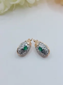 серьги с зеленым камнем ALDIER 274879193 купить за 387 ₽ в интернет-магазине Wildberries