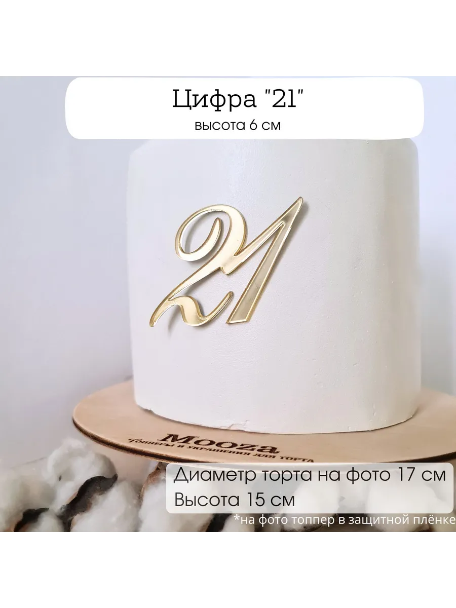 Цифра 21 для торта