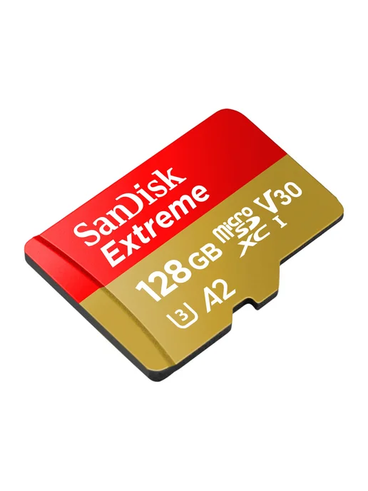 SANDISK Карта памяти MicroSDXC 128GB EXTREME до 190МBs UHS-1 U3 V30, 128 ГБ, фото 2