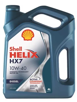 Моторное масло Helix Diesel HX7 10W-40, 4 л