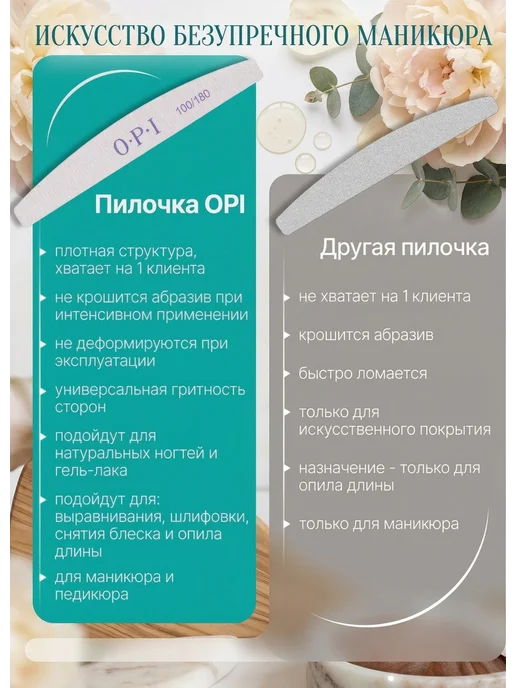 пилка для ногтей Пилка для ногтей, 10 шт, фото 3