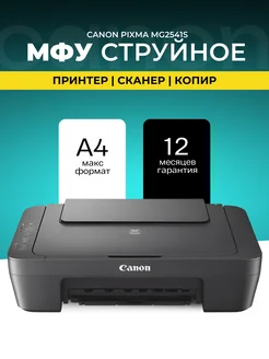 МФУ струйное PIXMA MG2541S цветное А4 USB