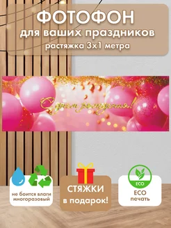 Баннер растяжка С днем рождения BannerFon 275028844 купить за 575 ₽ в интернет‑магазине Wildberries