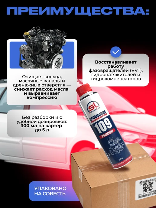 SERVICELINE Промывка масляной системы SL109P, вариант, фото 2