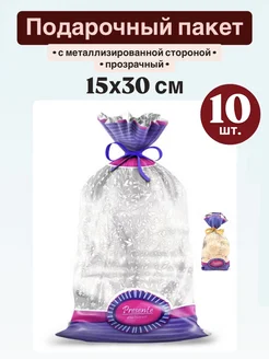 Подарочный пакет 15х30 см "Санторини" 10 шт 275114084 купить за 120 ₽ в интернет-магазине Wildberries