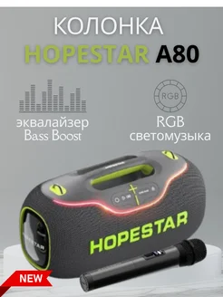 Колонка беспроводная Hopestar с микрофоном A80 Hopestar 275156883 купить за 13 050 ₽ в интернет-магазине Wildberries