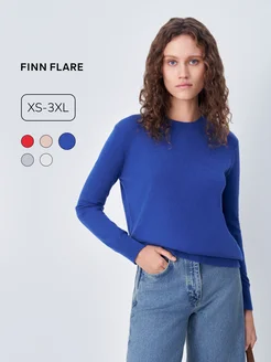 Джемпер трикотажный с длинным рукавом Finn Flare 275157687 купить за 2 635 ₽ в интернет-магазине Wildberries