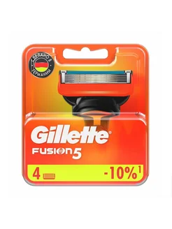 Кассеты для бритья сменные лезвия Gillette Fusion5- 4 шт