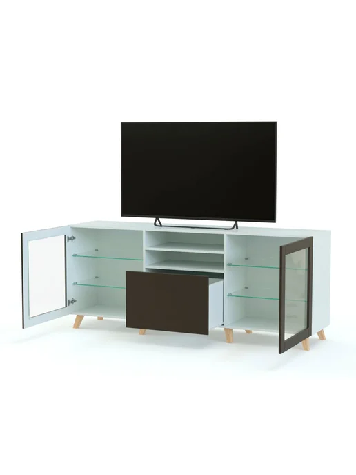 BestMebel Тумба под ТВ Бесто Besta 9, 130х40х65 см, 130x40x65 см, фото 2