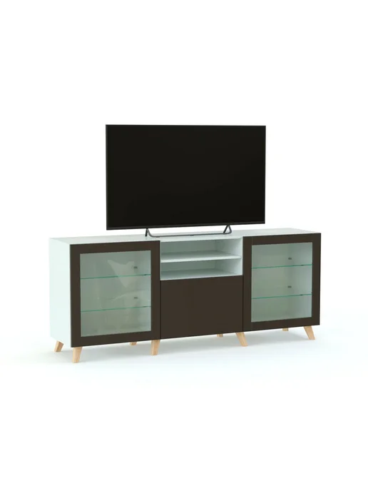 BestMebel Тумба под ТВ Бесто Besta 9, 130х40х65 см, 130x40x65 см, фото 3