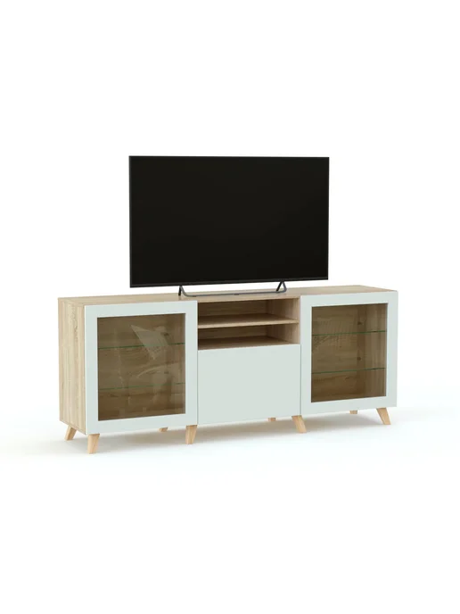 BestMebel Тумба под ТВ Бесто Besta 9, 130х40х65 см, 150x40x85 см, фото 3